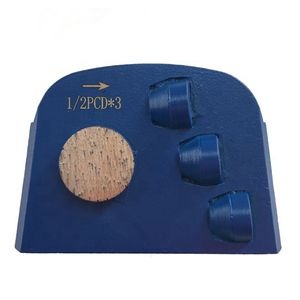 KD-B70 Lavina Diamond Grinding Shoes PCD Grinding Disc with Three PCD for Epoxy Glue Concrete Coating Removing 9 Pieces One Set