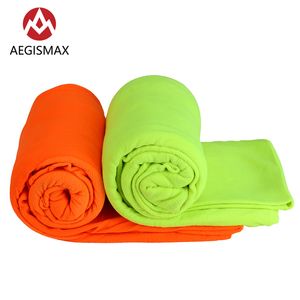 AEGISMAX Outdoor-Schlafsack mit Umschlag, Fleece, rechteckig, für Sommer, Camping, Reisen, Wandern, ultraleicht, tragbar