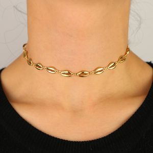 2019 yeni stil boho Hawaii Deniz Kabuğu Gerdanlık Takı Kadınlar Için Bohemian Plaj Püskül Kolye Altın Zincir Yaka Chocker hediyeler