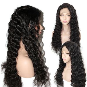 Loose Curly Human Hair Wig Natural Color HumanHair Lace Front Wigs VirginHair 10-24inch