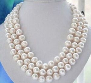 Triplestrands 12-13mm South Sea Barock White Pearl Necklace 17 