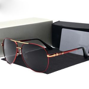 Luxury-High Quality New Mäns Polariserade solglasögon Driver Körning Körning Solglasögon UV-skydd 742 med fall och låda