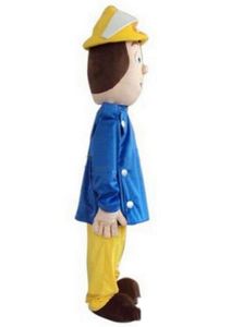 2019 factory sale hot Fireman Sam Mascot Costume Firefighter Christmas Party Dress Suit Free Shipping