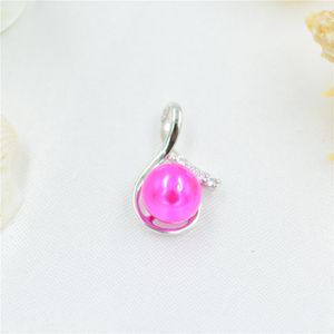 Blockbuster jewelry settings Sweet Creative Pearl Drop Female S925 Sterling Silver Necklace Pendant Mount Price