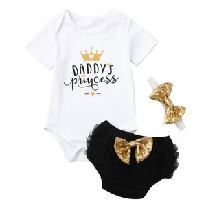 3pcs Cute born Baby Girl Outfits Clothes Tops Rompertutu Shorts Pants born Baby Clothes Unisex Summer Clothing