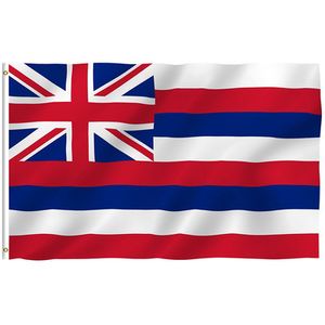 3FT * 5FT Американский Гавайи Государственный Флаг 3x5FT США Гавайи Полиэстер Флаг Баннер Белый Рукав И Две Втулки EEA244