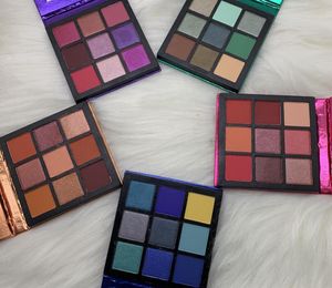 Beaut 9 cores paleta de sombra topázio amethyst safira emera 5 pcs / lote frete grátis