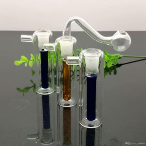 Klassischer tragbarer Mini-Glastopf Großhandel Bongs Ölbrenner Rohre Wasserpfeifen Glaspfeife Bohrinseln Rauchen Kostenloser Versand