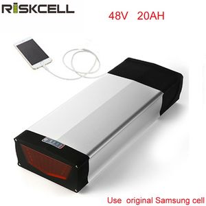 Usb elektrikli üç tekerlekli bisiklet pil ile arka raf 48 v 20ah lityum pil paketi kaynağı güç Samsung Için 1000 W BBSHD motor kitleri cep