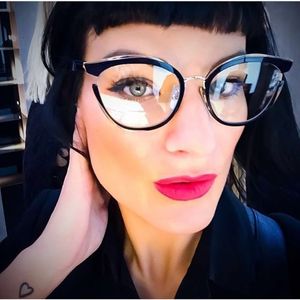 Hurtownie-Women Fashion Oversized Frames Spector Duży Rozmiar Pełny Okulary Mężczyźni Okulary Optyczne Wyczyść Eyeglass 263