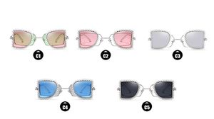 Atacado- De Soleil Sunglasses 2019 Moda Trendy Pearls Frame óptico e Anti Uv dupla Lens frete grátis em todo o mundo Cidade Drop Ship