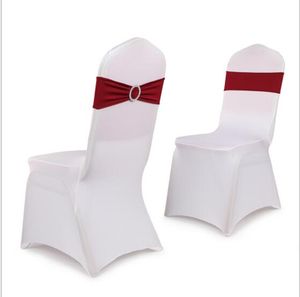 Опт Отель Эластичная декоративная пряжка стул задний цветок свадебный банкет бесплатный галстук лук стул крышка с эластичным креслом задняя манжета