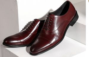 Luxury Men Dress shoes exclusive leather quality real leather top pigskin insole Europe sizes 38-46