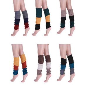 Fashion Women socks Winter Warm Leg Warmers Hosiery Knitted Crochet Long Boots Sock Classic Knitting Legs