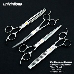 7 inch pet dog shears cat dog gromming scissors cutting thinning scissors set dog up curved shears puppy trimmer tools kit pet beauty tools