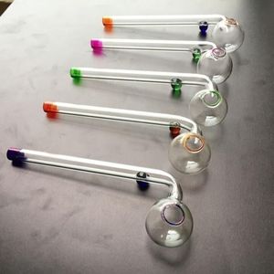 Pyrex Glass Oil Burner Pipe Colored Thick Glass Hand Clear Smoking Pipes with Different Balancer Water Handmade Cigarettes Tobacco Smoke Accessories