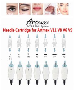 20pcs Artmex V6 V8 V9 V11 Replacement Needles Cartridges PMU Body Art System Permanent Makeup Tattoo Needle derma pen