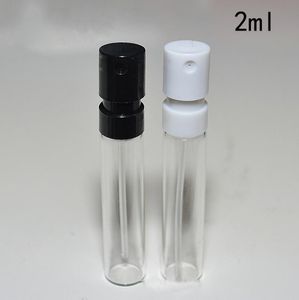 1000pcs/lot 2ml 유리 샘플 바이알 미니 향수 스프레이 병 2ml 시험 샘플 향수 병 DHL 무료 배송