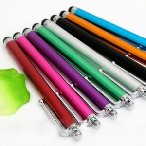 4000pcs Capacitive Universal Screen Metal Stylus Touch Pen With Clip For Mobile Phone PC