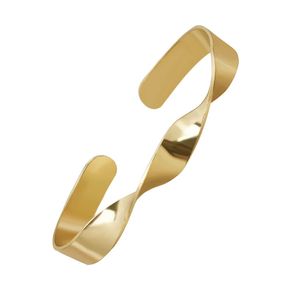 925 Sterling Silver Twist Bangles For Women Men Open Hand Jewelry Fashion Bracelet Style