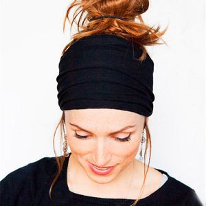 Women Soft Elastic Wide Hair Bands Head Wrap Headdress for Women Sport Stretchy Headband Turban Hair Accessories