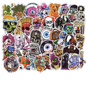 100pcs DIY Sticker Lot Horrible Stickers Posters for Graffiti Skateboard Snowboard Laptop Luggage Motorcycle Bike Home Decal Halloween Monster