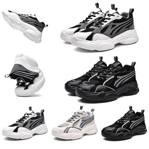 Marca Não Mulheres Mens Running Shoes 3M Reflexivo Triplo Preto Branco Cinza Treinadores Esportivos Designer Sapatilhas Marca Caseira Made in China