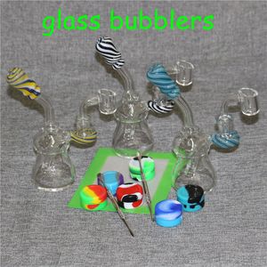 Mini-Glassprudler, handgefertigter Glas-Reclaim-Catcher mit 14-mm-Gelenk, Quarz-Banger-Nagel für Dab-Rig-Glasbong