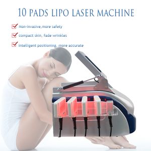 beat selling 10 Pads 650nm laser radio frequency face lift body slimming fat burning cellulite reduction body detox spa equipment