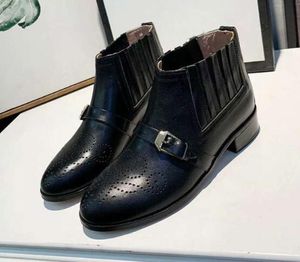 Luxury New Womens Platform Ankel Boots, Lady Bloch Martin Square Heel Princess Vinter Snow Boot Size 35-41