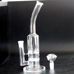 12 polegadas duas funções Bongos de água Honeycomb To Birdcage Double Percolator Tubos de água Durável Captador de cinzas Rigas Bubbler