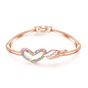 Silver Bracelet Female Korean Version Of The Simple Personality Mori Student Love Wings Girlfriends Jewelry Birthday Gift