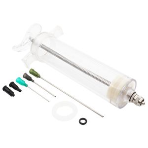 Bstean 100ml Syringe with 4'' 14G 1.5'' 16G 18G Blunt Tip Needles and Luer Lock Storage Caps