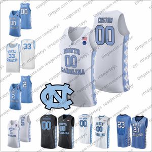 Custom North Carolina Tar Heels 2020 Basketball 2 Cole Anthony 5 Armando Bacot Brooks Robinson Francis Harris UNC Men Youth Kid Jersey