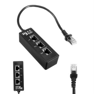 LAN Ethernet Network RJ45 Connector Splitter Adapter Cable do rozszerzenia sieci Mężczyzna do kobiet