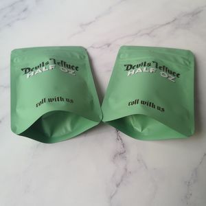 Devils lettuce Half OZ bag Devil lettuces 3.5 mylar 1/2OZ Childproof pouch zip airtight child proof for dry herb packaging