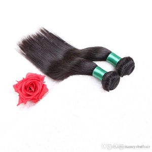 Elibess Grade 8A--100% human hair 80g bundle Silk straight wave with double weft ,natural Color 5Pcs/Lot, free DHL