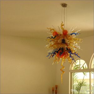 Wholesale house with no foyer for sale - Group buy Newest Contemporary Hotel Foyer Chandeliers lamps House Decoration Blown Glass Chihuly Style Art Design Chandelier