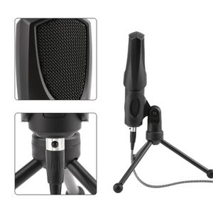 Freeshipping Q3 Professional USB Handheld Microphone & Bracket Kit Computer Mic Sound Plug & Play Podcast Studio Microphone for PC Laptop