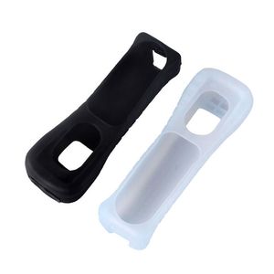 Black White Soft Silicone Case Skin Pouch Sleeve Housing Shell Protective Cover for Wii Remote Controller DHL FEDEX FREE SHIP