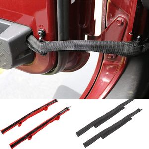 Oxford kumaş araba kapı ayarlanabilir sınırlayıcı sapanlar Tel koruma demeti Jeep Wrangler JK 2007-2017 Için Iç aksesuarları