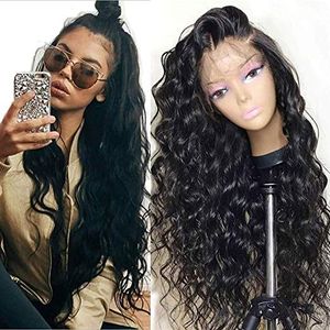 Curly 360 Lace Frontal Wig Pre Plocked HD Transparent 250% Densitet Sväskor Fram Människans hår Paryk för kvinnor Brasilianska Virgin DiVA1