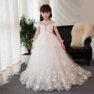 Boże Narodzenie dziewcząt Sukienka Koronki Princess Dresses Bling Bling Cekiny Cape Costume Stage Suknie