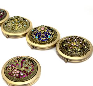 Pocket Retro Vintage Style Butterfly/flower/Peacock Makeup Cosmetic Pocket Compact Stainless Mirror