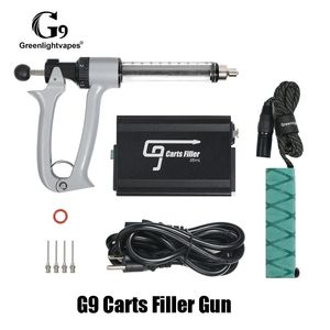 100% Original Greenlightvapes G9 Carts Filler Gun Machine 25ml Semi Automatic E Liquid Vape Filling Device with Luer Lock Needle For Cartridges Authentic