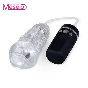 Meselo Silicone Blow Job Per Gli Uomini Masturbazione Elettrica Pompino Vagina Automatica Giocattoli Del Sesso Macchina Del Sesso Auto Succhiare Figa Orale Giocattoli MX191228