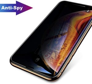 Privacy Screen Protector Full Coverage ausgeglichenes Glas Schirm Schutz für iPhone Pro Pro Max Xs Max Xr Anti Spy Anti Scratch