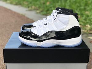 New 11 Concord 45 Black White XI Men Basketball Shoes High cut Carbon Fiber Trainers Gym Red Midnight Navy Bred Space Jam 72-10