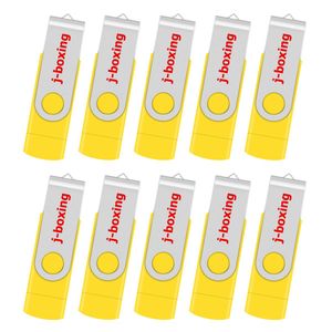 Bilgisayar Android Smartphone Tablet Macbook için Toplu Çok renkli 10pcs 16GB OTG USB Flash Sürücü Döner Memory Stick Flash Sürücüler Kalem Depolama