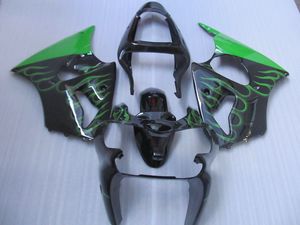 Injection Fairing body kit For KAWASAKI Ninja 2000 2001 2002 ZX6R 636 Bodywork ZX 6R 00 01 02 Green black Fairings set